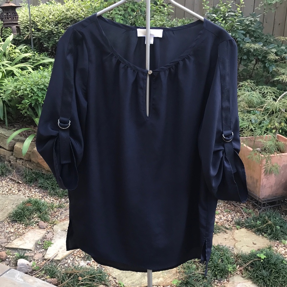 Michael Michael Kors Black Longsleeved Blouse